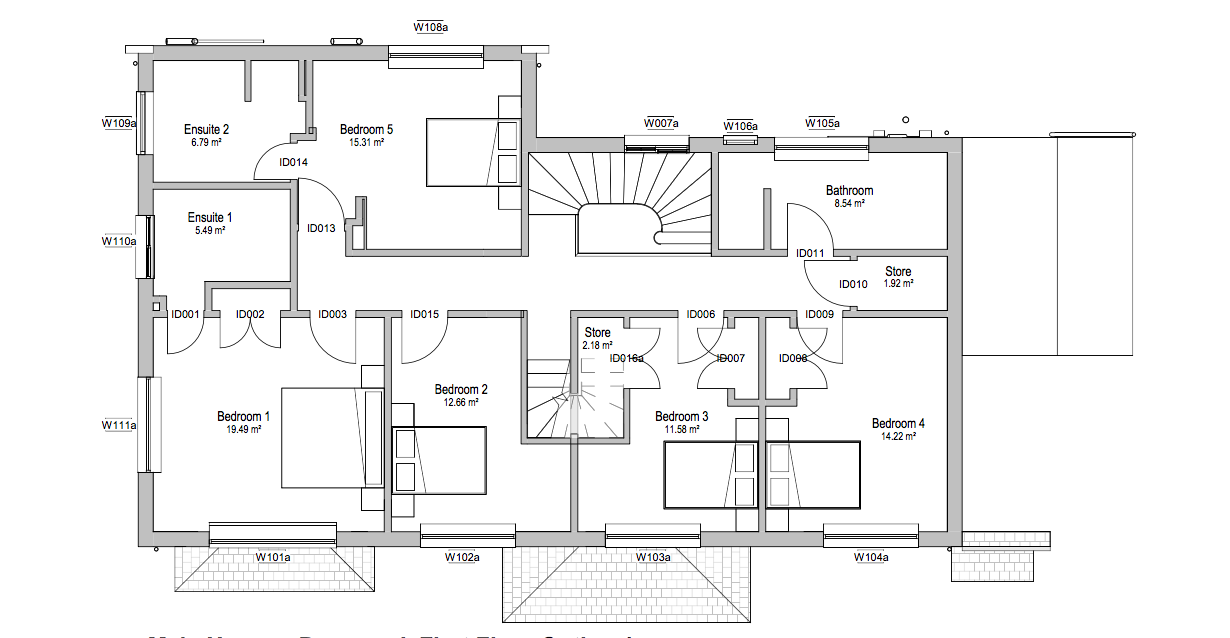 This is the floor plan for the first floor
